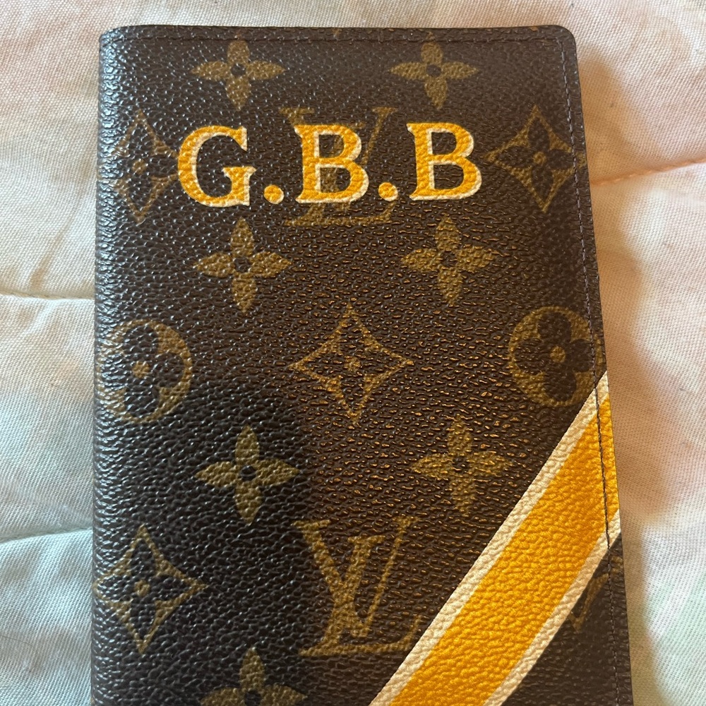 Louis Vuitton Brown and Yellow Monogram Cover